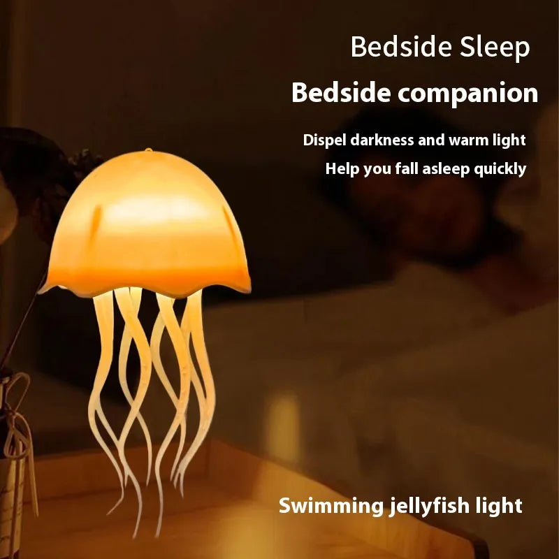 USB Jellyfish Lamp – Colorful LED Mood Light with Voice Control