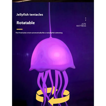 USB Jellyfish Lamp – Colorful LED Mood Light with Voice Control