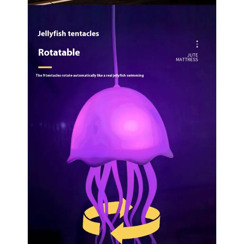 USB Jellyfish Lamp – Colorful LED Mood Light with Voice Control