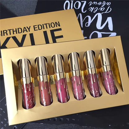 Kelly Kim Birthday Edition – Gold Collection Lip Set (6 Colors)