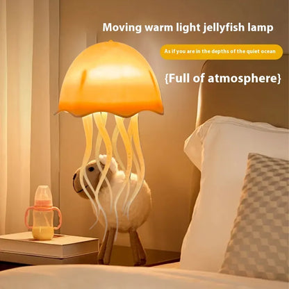 USB Jellyfish Lamp – Colorful LED Mood Light with Voice Control