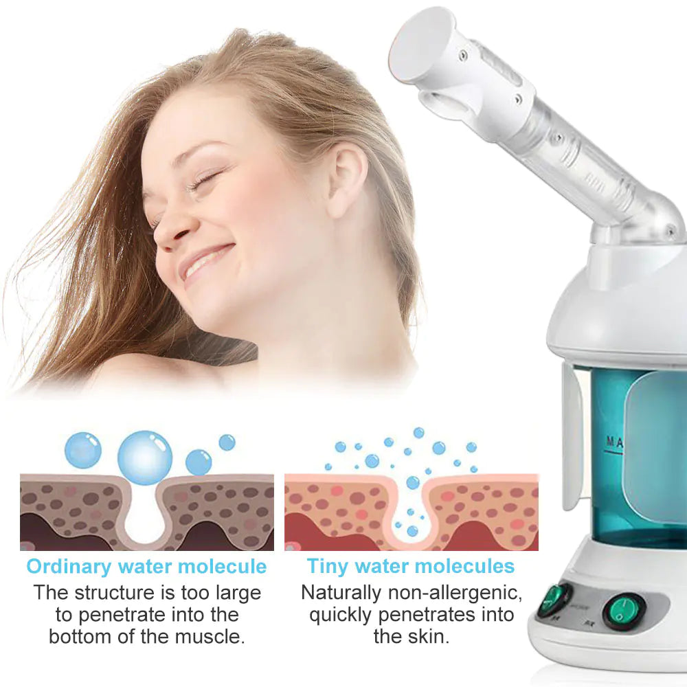 Moisturizing Facial Steamer – Deep Hydration & Pore-Cleansing Spa for Home Skincare